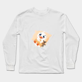 sleepy lazy duck Long Sleeve T-Shirt